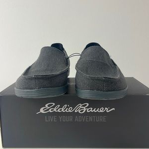 Brand new men’s Eddie Bauer slip on shoes. Full cushioned footbed.